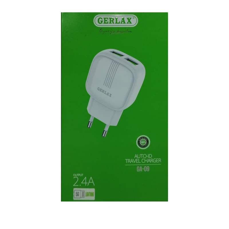 شارژر دیواری Gerlax مدل GA-09همراه با کابل lightning